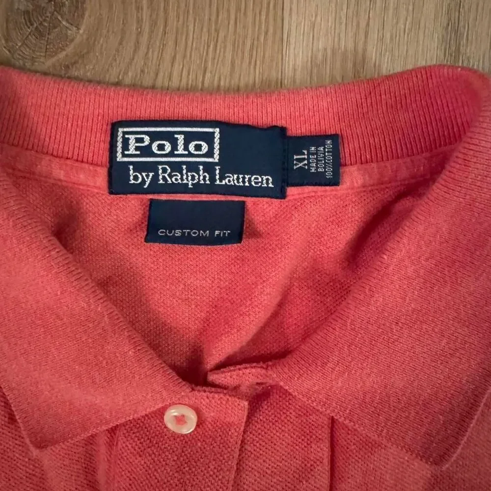 Polo Ralph Lauren Men's Red/Pink Polo-shirt XL